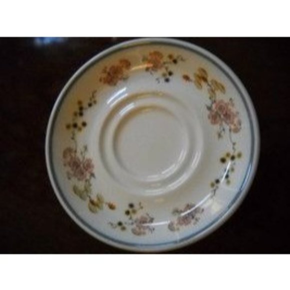 3 Steelite International Coffee Cup Saucer England Fine Porcelain Ivory Flora - Picture 1 of 5